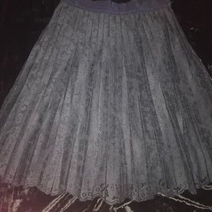 Ann Taylor Midnight blue lace skirt